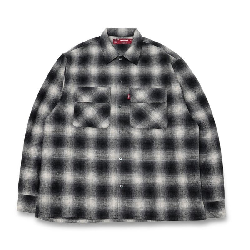 HIDEANDSEEKWool Ombre Check Shirt【USED】 Wool Ombre Check L/S Shirt | HIDE AND SEEK W.S.