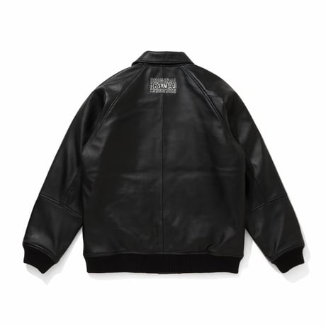 HIDEANDSEEK × Toru Nishiura Leather Varsity Jacket