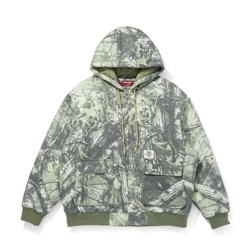 Camo Zip Hooded Jacket | HIDE AND SEEK W.S.