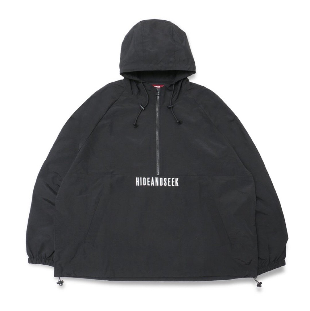 ジャケット・アウター hide and seek Nylon Anorak Jacket / Pant HIDE AND SEEK - Nylon Anorak Jacket (BLACK) / セットアップ