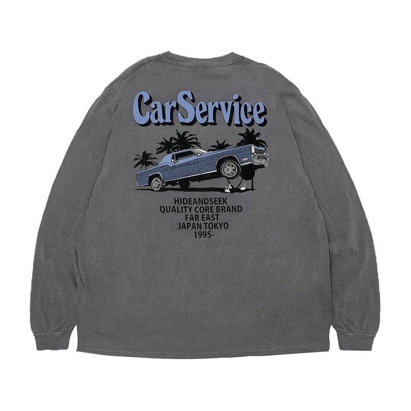 HIDEANDSEEK × CarService L/S Tee-2(Back) | HIDE
