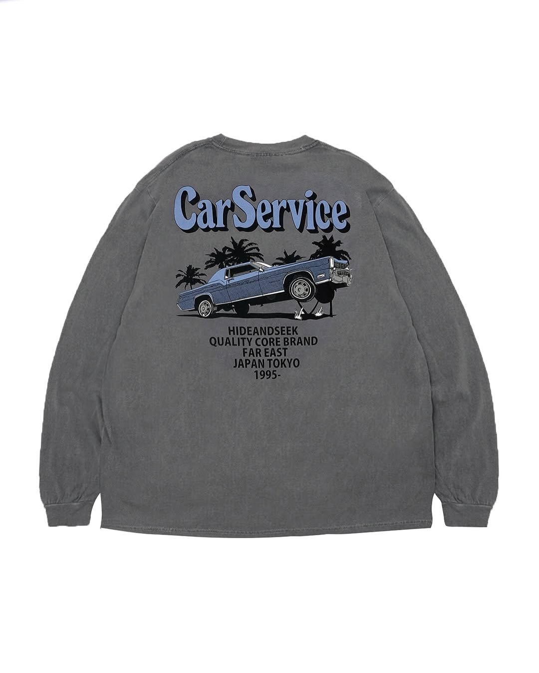HIDEANDSEEK × CarService L/S Tee-2(Back) | HIDE