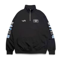 HIDEANDSEEK × CarService Half Zip Sweat Shirt