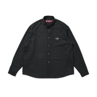 Wool Ombre Check L/S Shirt | HIDE AND SEEK W.S.