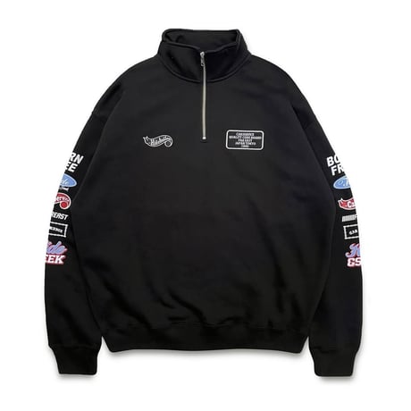 HIDEANDSEEK × CarService Half Zip Sweat Shirt