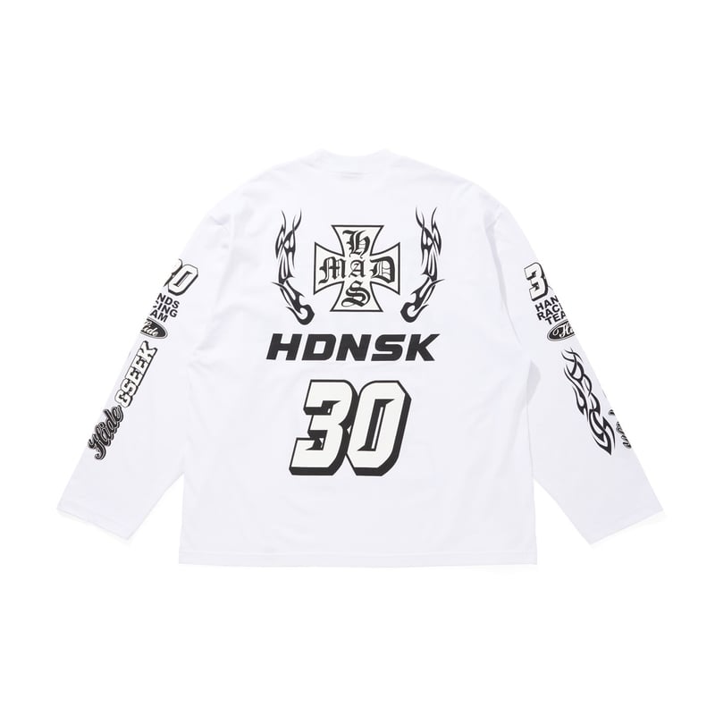 【HIDE AND SEEK】Racing L/S Tee・XLサイズ Racing L/S Tee | HIDE AND SEEK Official Web Shop