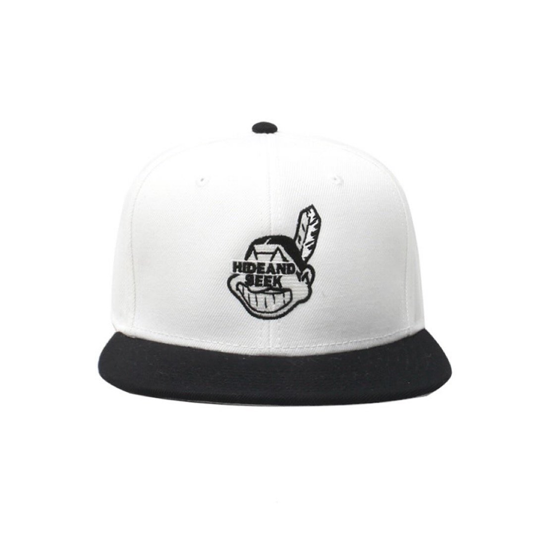 Hide and Seek 「Indian Baseball Cap」 HIDE AND SEEK - Indian Baseball CAP (BLACK) / 刺繍ロゴ