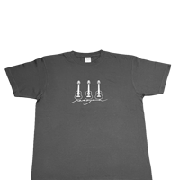 ウクレレTシャツ　チャコールグレー
