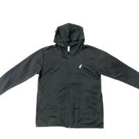 ウクレレ刺繍ジップパーカー/ブラック