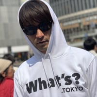 What's? .TOKYO パーカー（ホワイト×ブラック）
