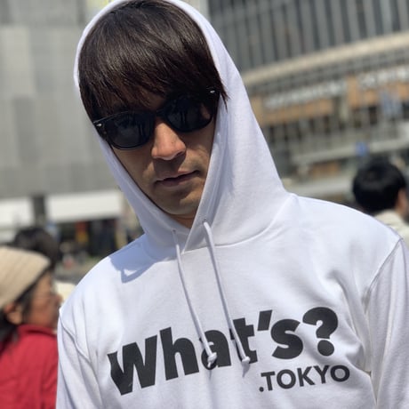 What's? .TOKYO パーカー（ホワイト×ブラック）