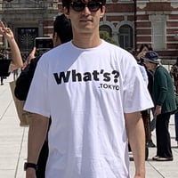 What's? .TOKYO Tシャツ（ホワイト×ブラック）