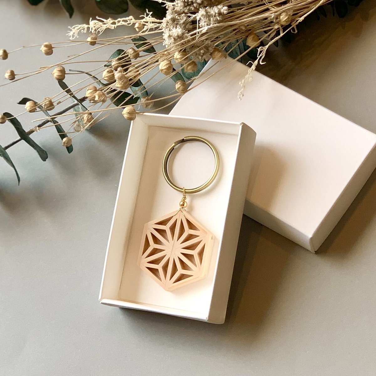 まいかる組子細工 期間限定】まめ組子 -キーホルダー- | J LIFE gifts