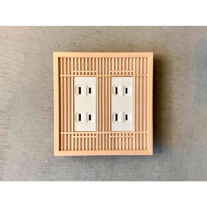 ミネラル2本 コンセントレートまとめ売り 神保電器】J・WIDE SLIM square 2ピースコンセントプレート1連用