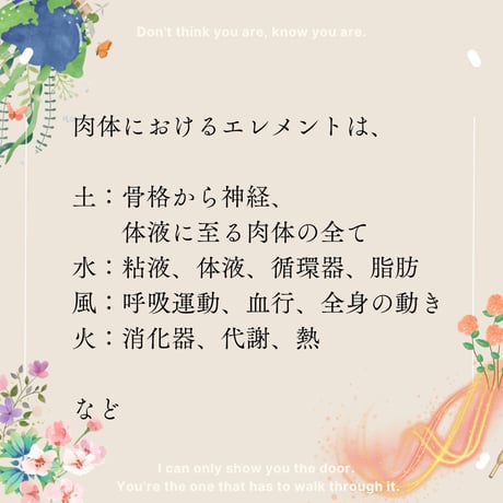 夏の養生/エレメンツ理論オンライン体質診断パーソナルセッション
