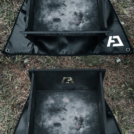 即納OK ブラック 焚火台 BEATS 45x45cm 黒 アンプラグドキャンプ 焚火 たきび 焚火台 倉庫