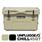 UNPLUGGED CP アンプラグドキャンプ オリジナルクーラーボックス CHILL 45 QT タン サンドベージュ 倉庫