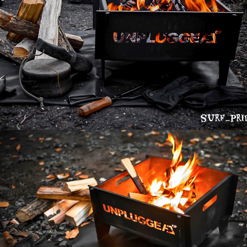 早割 予約 3月下～4月下旬予定 ブラック 焚火台 BEATS 45x45cm 黒