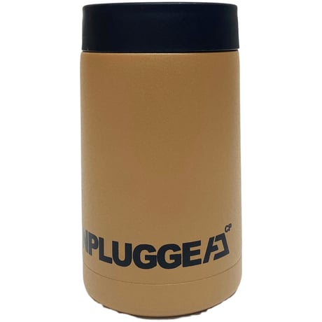 完売 廃番 再販なし 缶クーラー CAN-KU 500ml 用 ベージュタン UNPLUGGED CP アンプラグドキャンプ 自社