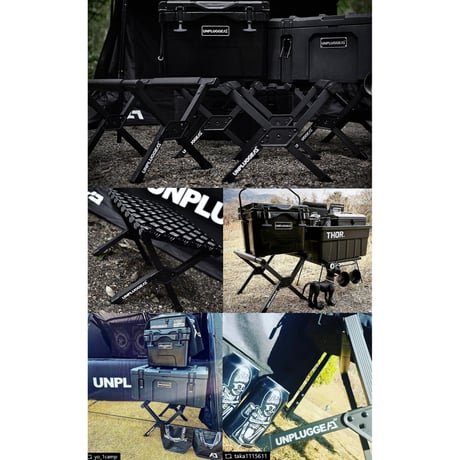 【完売 入荷未定】 収納袋付 アンプラグドキャンプ ブラック クーラースタンド クロス for 25/35/45QT UNPLUGGED CP KUROS 倉庫