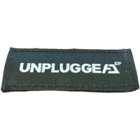 ベルクロワッペン フルスペルロゴ タイプ PT.1 ブラック 1種 1枚 UNPLUGGED CP アンプラグドキャンプ 自社 メール便