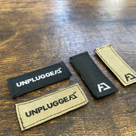 ベルクロワッペン DEEアイコン PT.2  ブラック 1種 1枚 UNPLUGGED CP アンプラグドキャンプ 自社 メール便