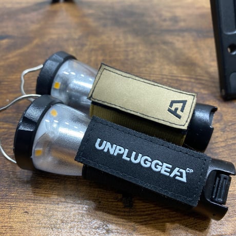 ベルクロワッペン フルスペルロゴ タイプ PT.1 ブラック 1種 1枚 UNPLUGGED CP アンプラグドキャンプ 自社 メール便