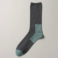 Men's cotton socks( CHARCOAL / OLD BLUE)/ KARMAN LINE