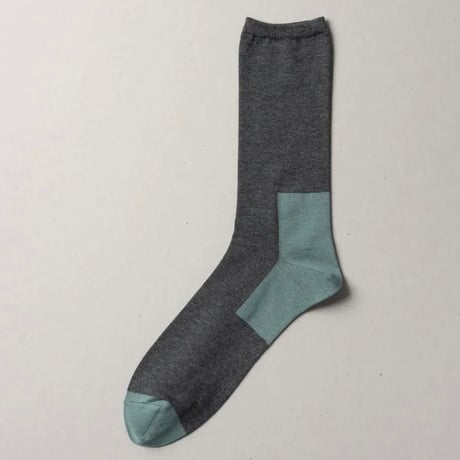 Men's cotton socks( CHARCOAL / OLD BLUE)/ KARMAN LINE