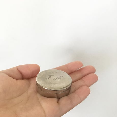 silver pill case