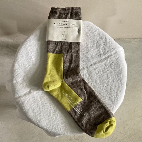 linen cotton socks / KARMAN LINE