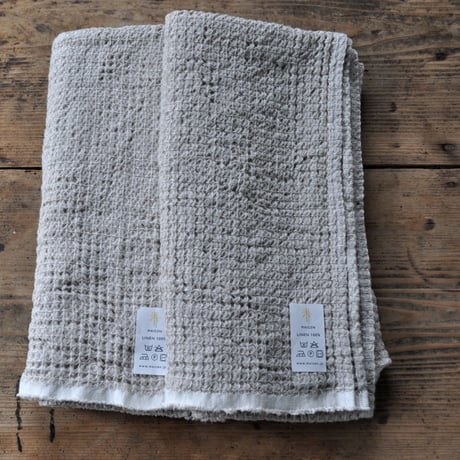 linen waffle towel(bath towel)/MAICEN