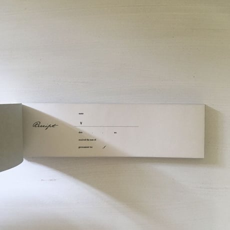 "receipt" / hitsujigusa
