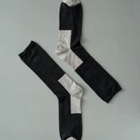 Men's linen socks( BLACK / RAW)/ KARMAN LINE