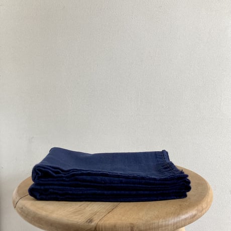 organic cotton gauze towel・navy ( face towel)/MAICEN