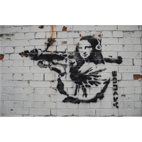 ④ バンクシー＊Banksy, Mona Lisa Bazooka, Mona Lisa＊60×90cm＊キャンバスアート