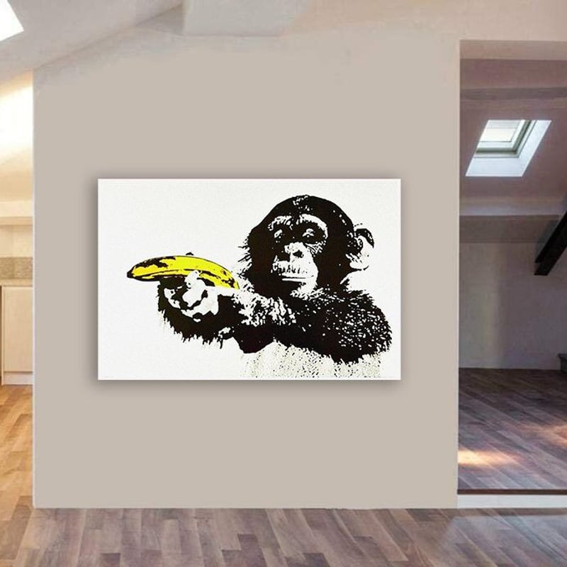 ➀ バンクシー*BANKSY*Chimp Banana Gun/ チンパンジーバナナ ➀ バンクシー*BANKSY*Chimp Banana Gun/ チンパンジーバナナ