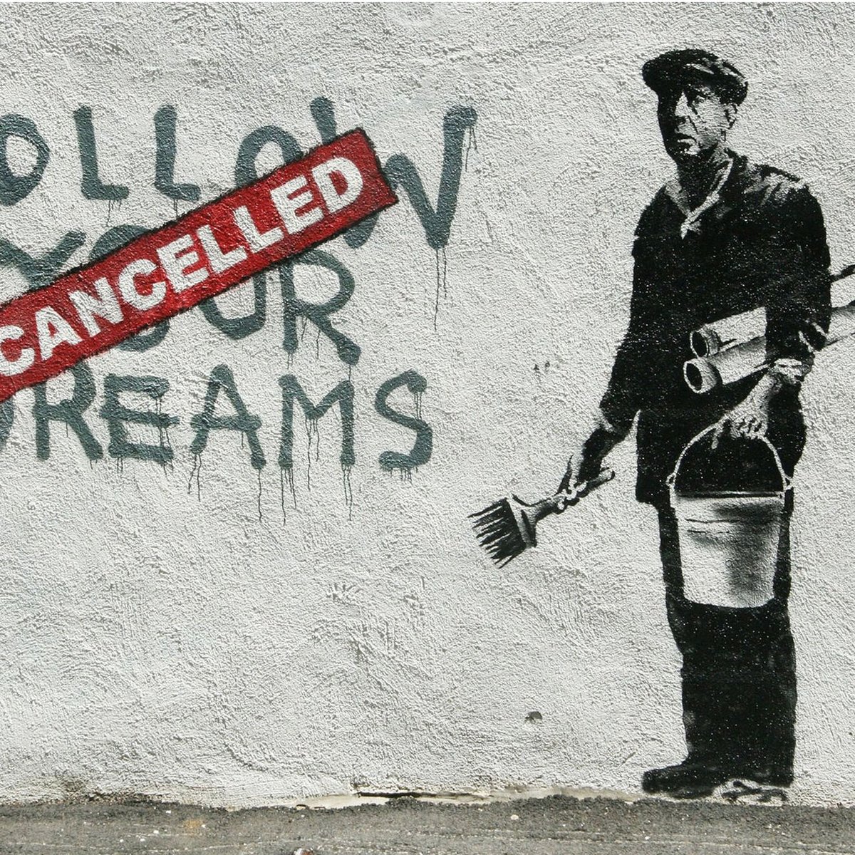 ➄ バンクシー＊BANKSY＊ Follow Your Dreams (Cancelled)・
