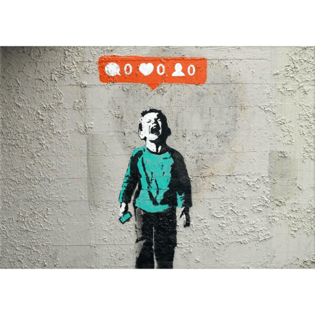 ③ バンクシー＊BANKSY＊BANKSY, Nobody Likes Me＊50×70cm＊キャンバスアート