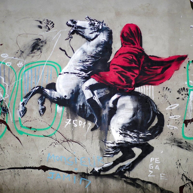 ➁ バンクシー＊BANKSY＊Napoleon Crossing The Alps /アルプス