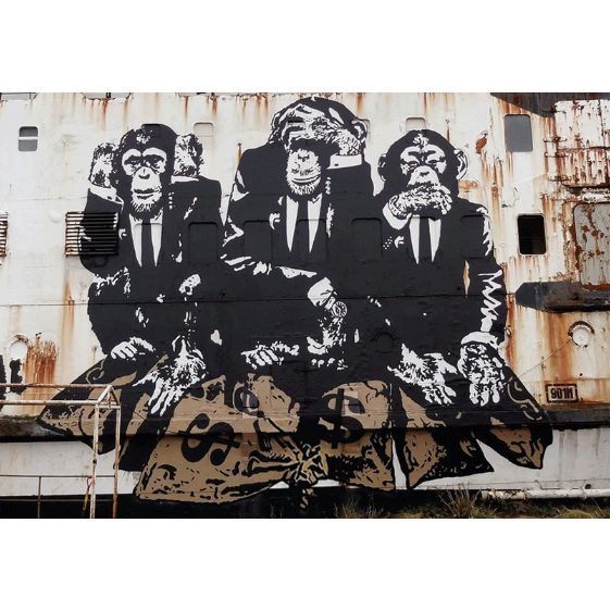 バンクシー Banksy Monkey Queen エスタンプリトグラフ