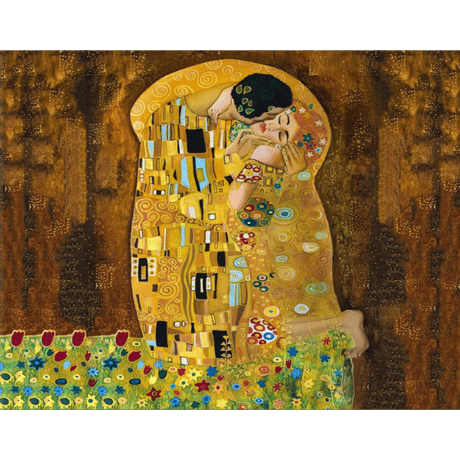 ⑤ グスタフ・クリムト＊GUSTAV KLIMT＊The Kiss/接吻＊70×100cm＊キャンバスアート