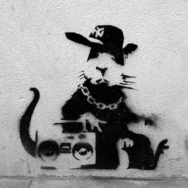 Banksy バンクシー 「Anarchy Rat」 シリアル サイン 書類付き Banksy