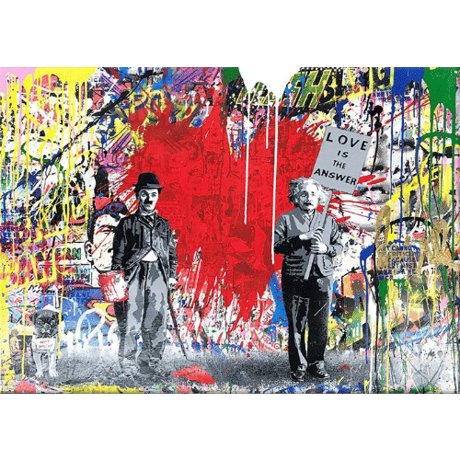 ③ バンクシー＊BANKSY＊Mr. Brainwash, Wall Art Decor＊50×70cm＊キャンバスアート