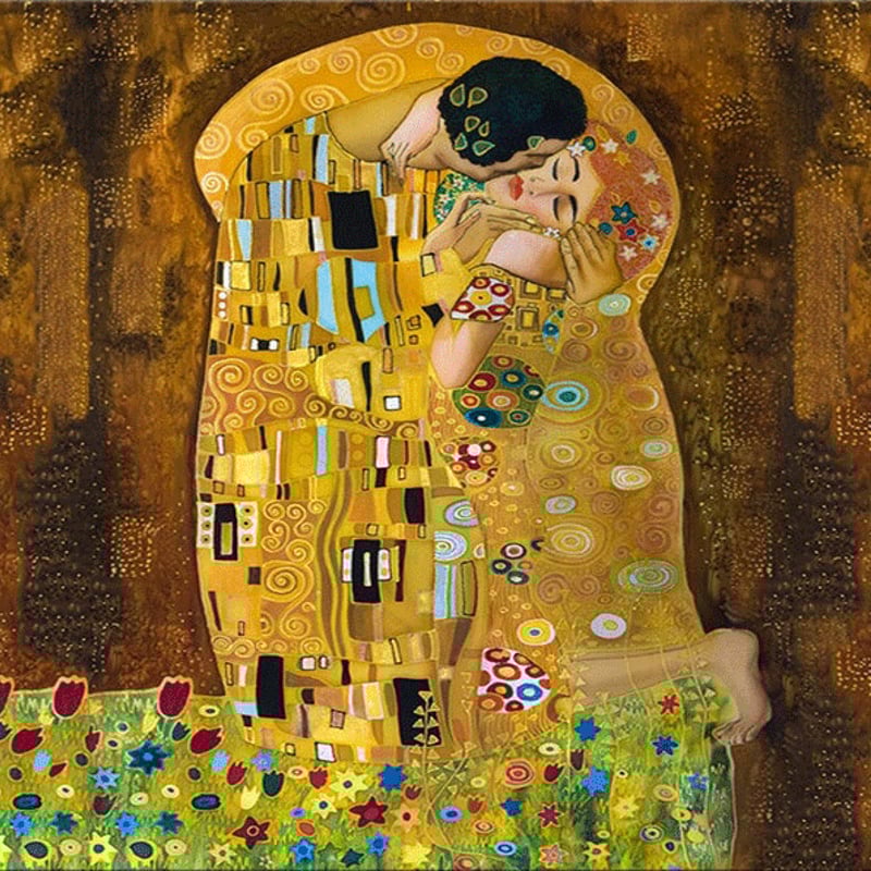 グスタフ クリムト【接吻】810㎜ x 815㎟ Klimt 額にキズ グスタフ クリムト【接吻】810㎜ x 815㎟ Klimt 額にキズ グスタフ