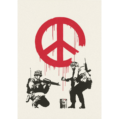 ❷ バンクシー＊BANKSY＊CND Soldiers/CNDソルジャー＊A3 約30×40cm＊キャンバスアート