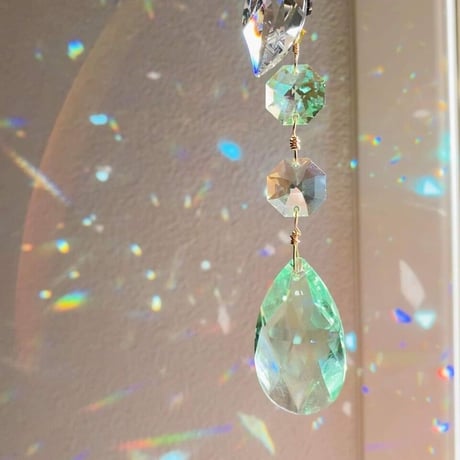 【完成品】－祈り－Suncatcher®「共に生きる」【限定3本】（スワロフスキークリスタル使用）