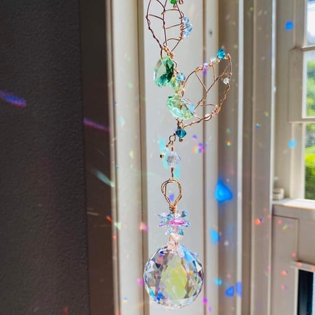 【完成品】－祈り－Suncatcher®「HIROSHIMA」【限定3本】（スワロフスキークリスタル使用）