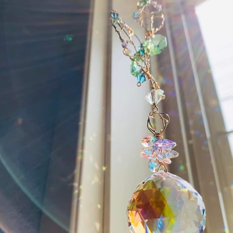 【完成品】－祈り－Suncatcher®「HIROSHIMA」【限定3本】（スワロフスキークリスタル使用）