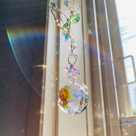 【完成品】－祈り－Suncatcher®「HIROSHIMA」【限定3本】（スワロフスキークリスタル使用）